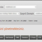 Alan Adı Sağlayacımıza Giriş