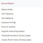 Google Analytics İzleme Kodu