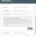 Google Search Console Google Etiket Yöneticisi ile Ekleme